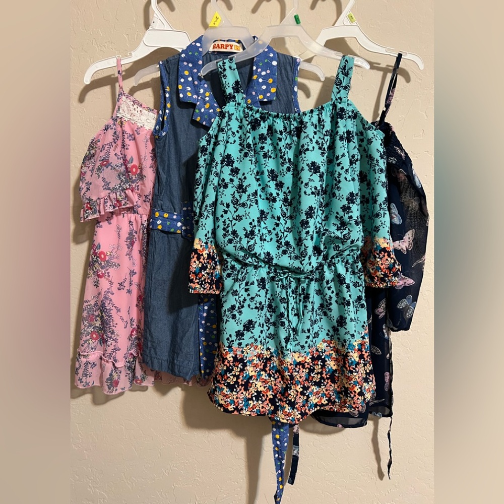 Girls dress and romper